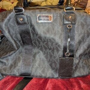 Michael Kors Black Monogram Travel Bag
